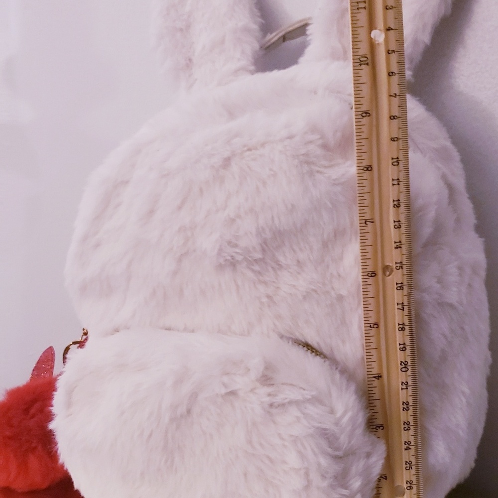 Bunny ear faux fur backpack